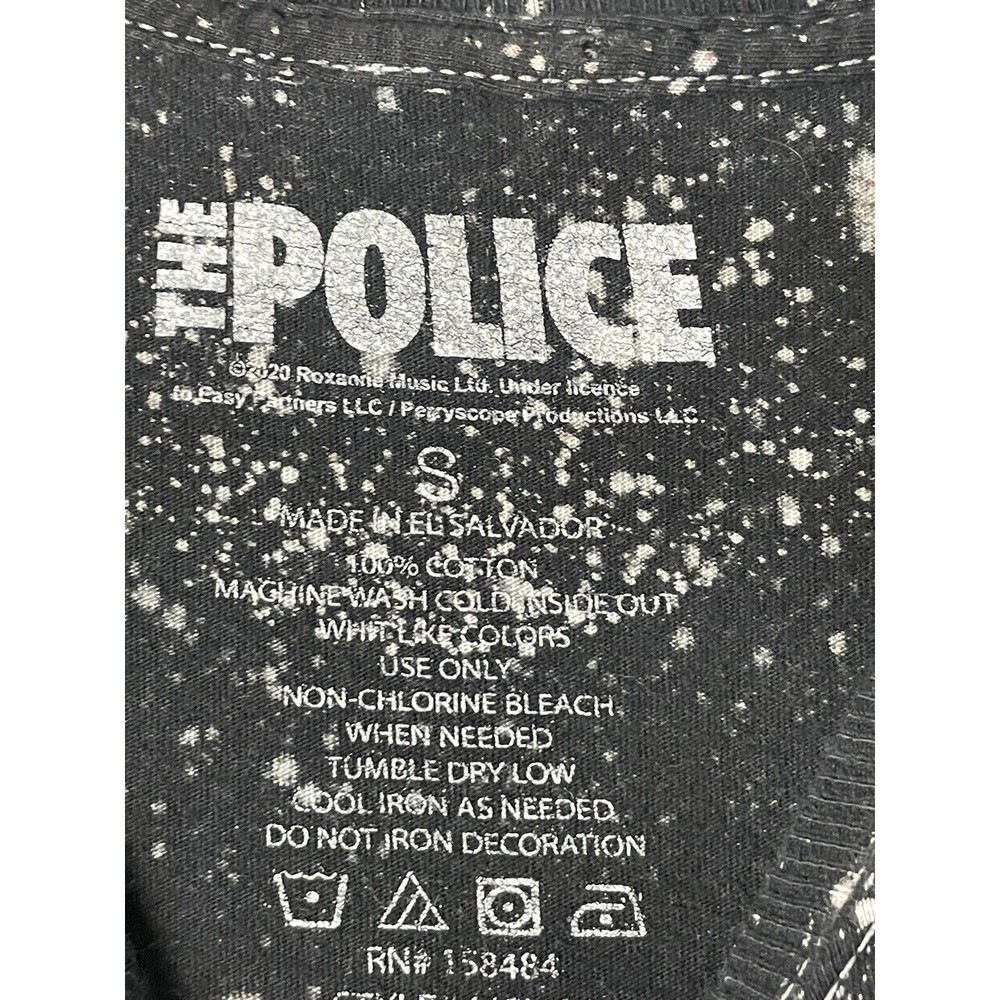 The Police Paint Splatter New Wave Rock Music Rare T Shirt  S - Picture 2 of 6